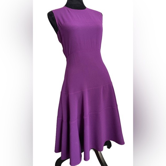 Prada Dresses & Skirts - Prada Purple Sleeveless Fit & Flare Midi Dress Size IT 42